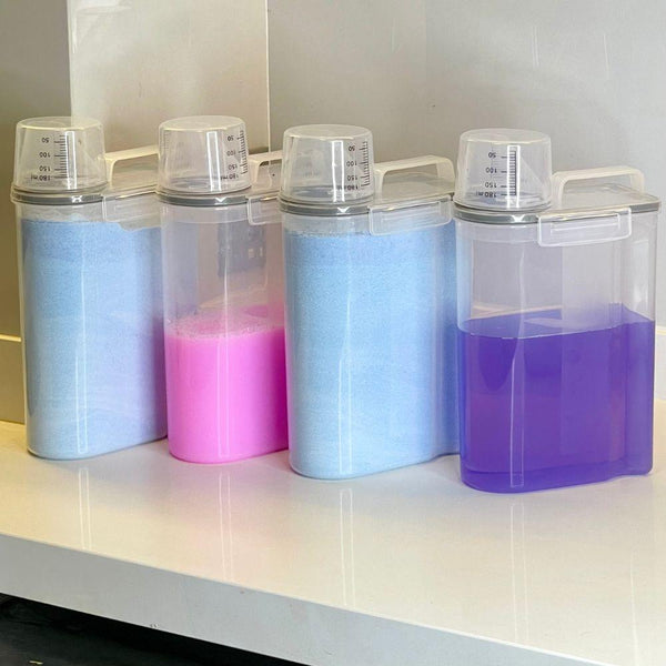 Kit 4 Potes Herméticos Porta Mantimento com Copo Medidor
