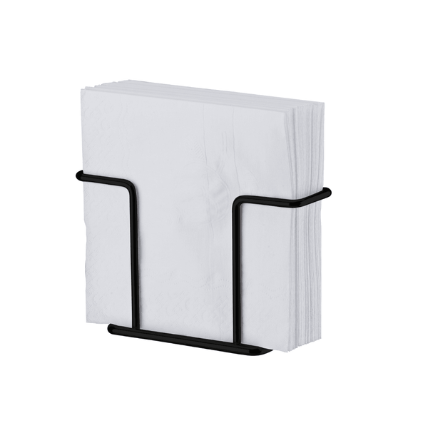 Porta Guardanapos Preto Fosco