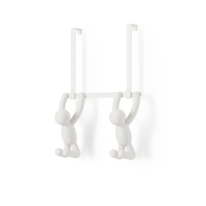 Suporte Cabideiro de Porta Buddy Branco